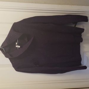 Purple Shawl Collar Sweater PM